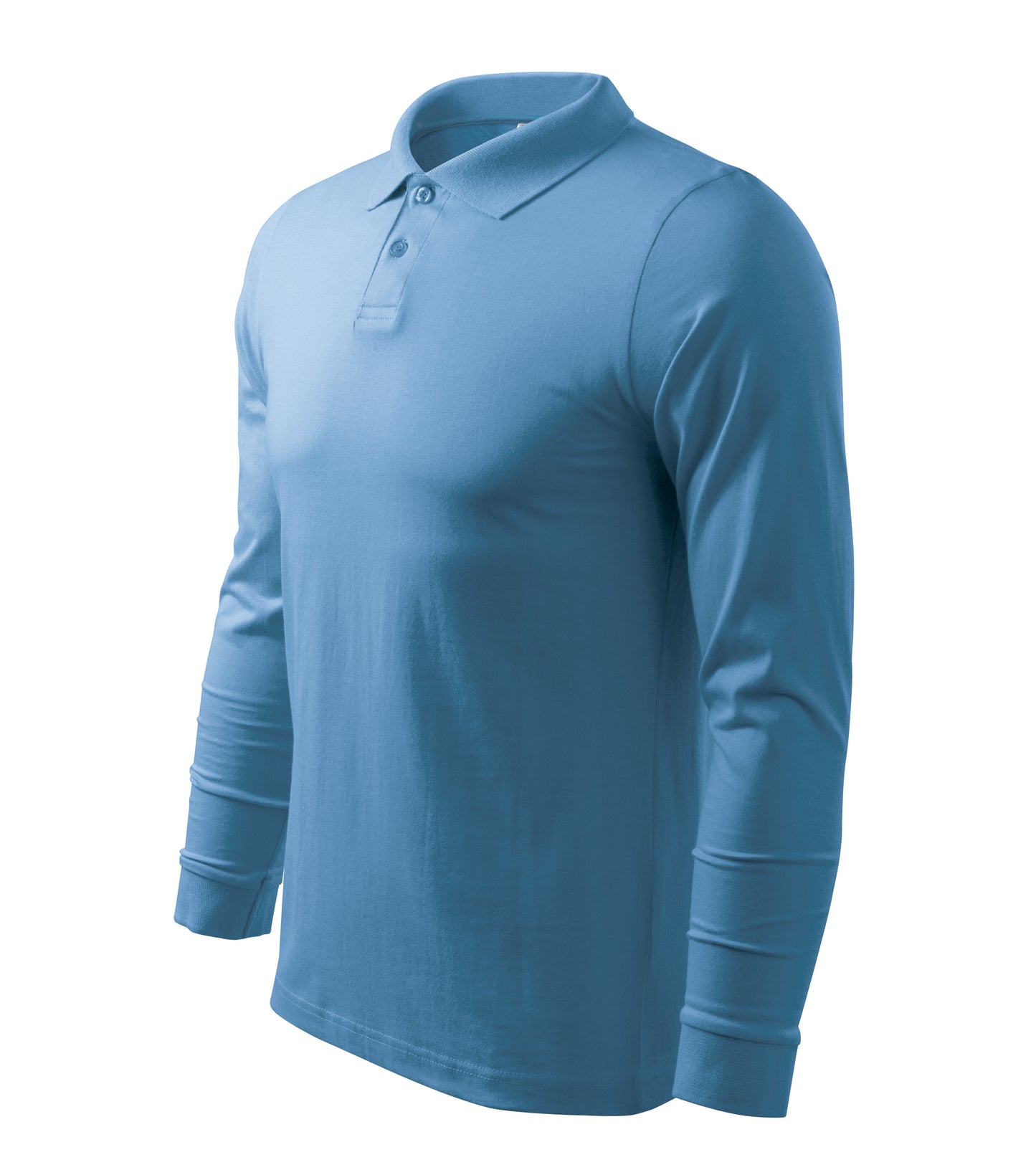Herren Langarm Poloshirt | Single Jersey