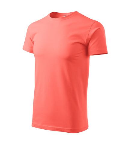 Ein Rundhals Unisex Malfini Heavy New T-Shirt in der Farbe Koralle