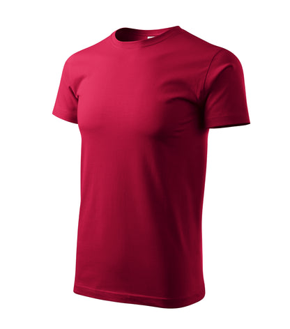 Ein Rundhals Unisex Malfini Heavy New T-Shirt in der Farbe Marlobororot