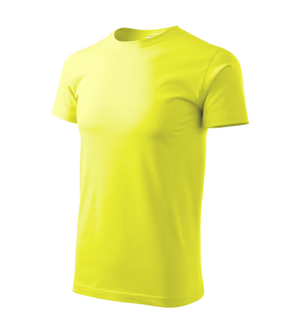 Ein Rundhals Unisex Malfini Heavy New T-Shirt in der Farbe Neongelb