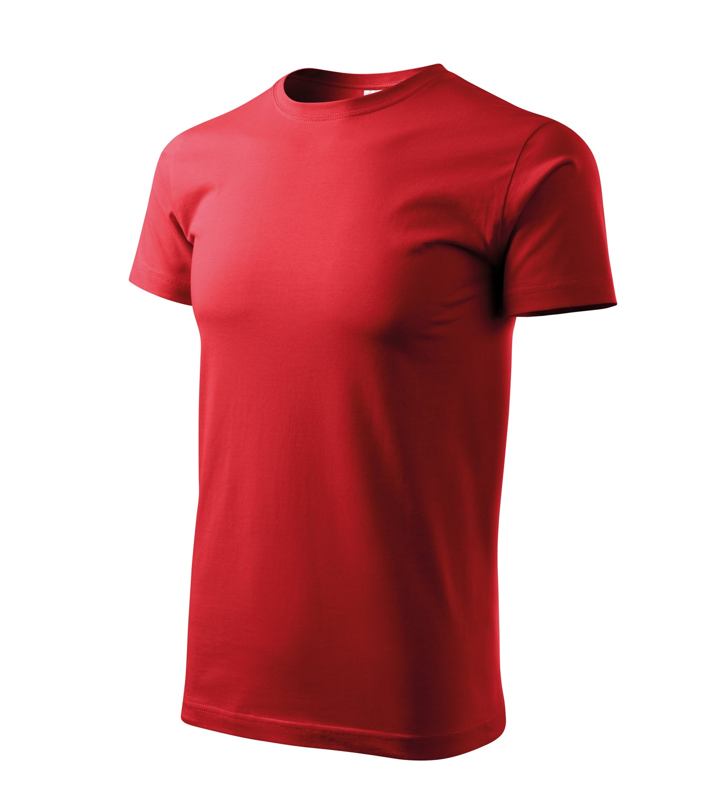 Ein Rundhals Unisex Malfini Heavy New T-Shirt in der Farbe Rot