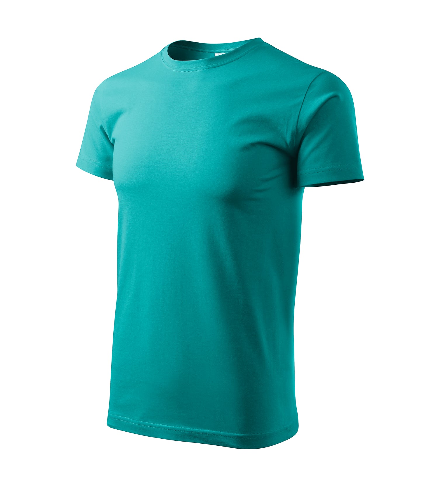 Ein Rundhals Unisex Malfini Heavy New T-Shirt in der Farbe Smaragdgrün