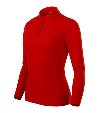 Damen Langarm Poloshirt | Pique Polo