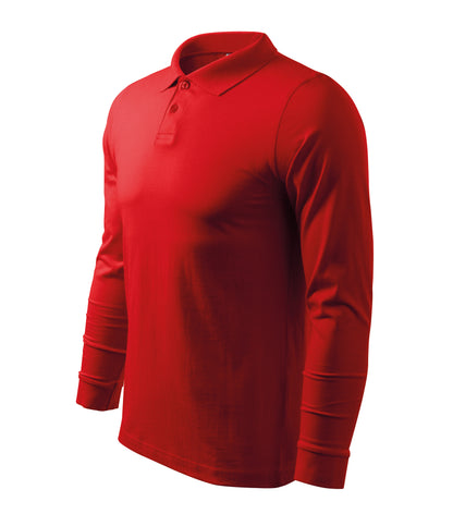 Herren Langarm Poloshirt | Single Jersey
